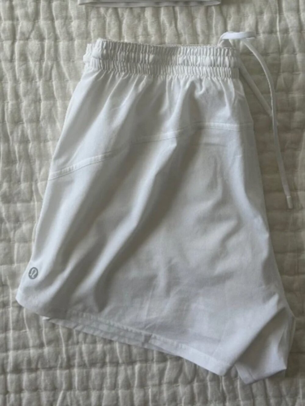 lululemon pace rival shorts white size 8